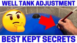 How To Adjust A Water Well Pressure Tank - Fast & Easy!