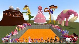 LAVA HOLE Destroy The Amazing Digital Ep2 Circus Fudge Pomni Gummigoo Caine Princess - Garry's Mod