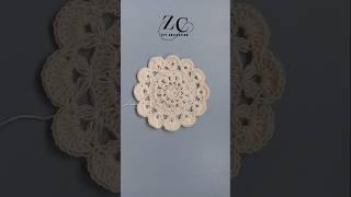 Crochet doily #crochet #crochetdoily #crochetcoaster #crochetcircle