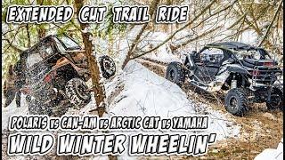 Wild Winter Wheelin in Canada - SXS/UTV - Feature Length Trail Ride - #TeamAJP Trail Vlog 011