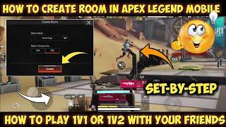 How To Create Rooms In Apex Legend Mobile | How To Play 1v1 In Apex Legend Mobile | Apex Shubham