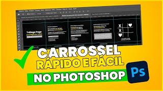 Como CRIAR um POST CARROSSEL no PHOTOSHOP para INSTAGRAM (2024)