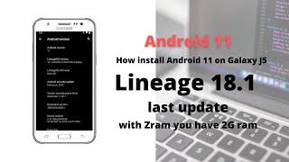 Lineage 18.1 Android 11 custom rom on Galaxy J5 - how to install it?!