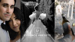 Editorial Lightroom Wedding Presets - Essence Presets by Meridian Presets