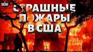 "Это страшно видеть! Сгорели тысячи домов. Пожары повсюду" Включение из Лос-Анджелеса, эпицентра ЧП