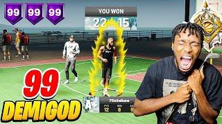 P2istheName's First NBA 2K21 PARK GAME WITH 6'6 DEMIGOD BUILD! THIS BUILD CAN DO IT ALL!