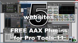 5 Websites w/FREE AAX Plugins for Pro Tools 11 (14 Free AAX Plug-ins)