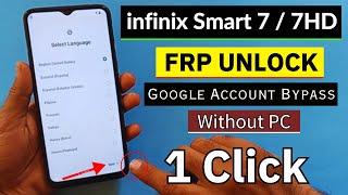 Infinix Smart 7 / 7 HD Frp Bypass/Unlock Google Account Lock Android 12/13 Without PC-2024