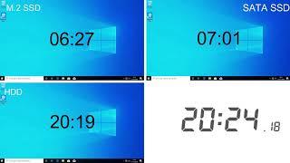 SATA HDD VS SATA SSD VS M.2 SSD. speed test