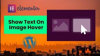 Show Text on Image Hover Elementor