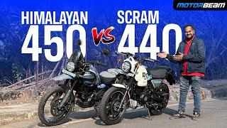 Royal Enfield Scram 440 vs Himalayan 450 - Which One To Buy & Why? | MotorBeam