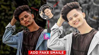 Normal Face To Smaile Face Photo Editing || How To Make Smaile Face || Picsart Smile Face Editing