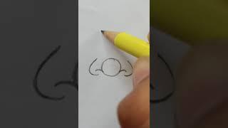 How To Draw Nose || Easy Step By Step || Check Nose Drawing Also In Description  #shorts