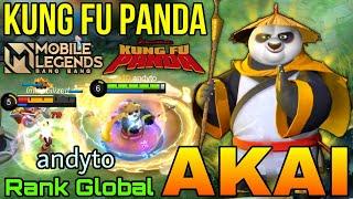 New Skin Akai Kung Fu Panda MVP Gameplay! - Top Global Akai by andyto - Mobile Legends