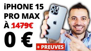 COMMENT J’ACHÈTE GRATUITEMENT UN IPHONE 15 PRO MAX (+ Preuves)