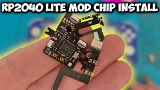 Microscope install of Lite RP2040 Mod chip