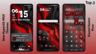 3 New HyperOS-MIUI Themes for Xiaomi,Redmi,Poco | 3 Best HyperOS-MIUI Themes