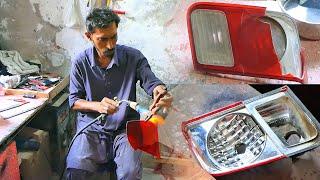 Car tail light repairing with very basic tools | Car Tail Light Cover Replacement and restoration