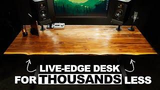 I DIY’d a Live-Edge Desk for THOUSANDS LESS