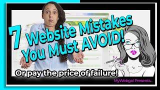 7 Website Mistakes You Must Avoid (or pay the price of failure). 2022 #shorts