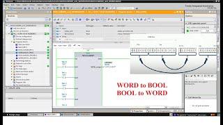 TIA Portal convert BOOL to WORD and WORD to BOOL