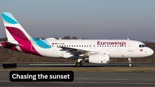  Trip report | Eurowings A319 | Chasing the sunset  | Dusseldorf - Manchester   