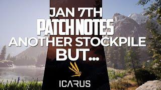 JAN 7TH PATCH NOTES FOR ICARUS | ANOTHER STOCKPILE MISSION & DECENT FIXES