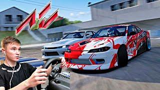 СЛОМАЛСЯ РУЧНИК! ДРИФТ БЕЗ РУЧНИКА в ASSETTO CORSA с РУЛЕМ