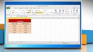 Microsoft® Excel 2010: How to Merge cells