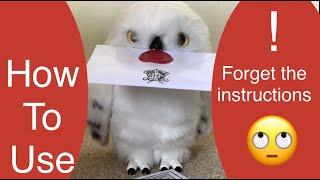 How to Use Wizarding World Enchanting Hedwig Interactive Harry Potter Owl Animatronic Plush Owl