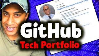 Tutorial: How to Create a Portfolio on Github (BEAUTIFUL) | Cybersecurity, IT, or Developer