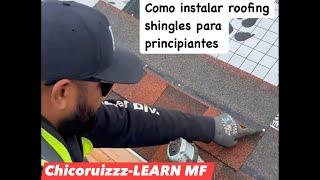 Como instalar roofing shingles LMF🫵