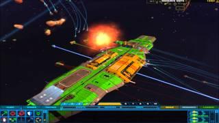 Homeworld 2 demo: Taking by surprise a carrier