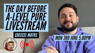 The Day Before Pure 1 Livestream [Bicen Maths] Mon 3rd June, 5pm-6pm