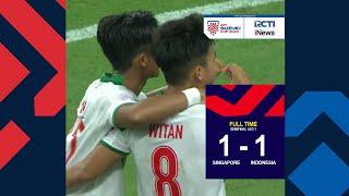 SINGAPURA 1 vs 1 INDONESIA  QUICK HIGHLIGHT SEMI FINAL LEG 1 AFF SUZUKI 2020