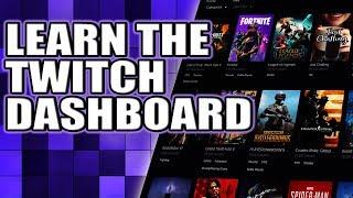 Twitch Dashboard Navigation