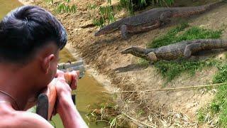 Full video : 2 HARI BERBURU BIAWAK BESAR & FISHING CAMP_Thrilling hunts in abundant spots