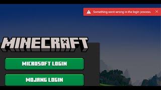 New Minecraft Launcher: Fix Microsoft Login Not Working Error Something Went Wrong In Login Process
