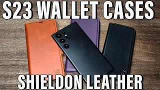 S23 Leather Wallet Cases from Shieldon