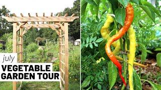 The summer homestead garden - July 2022, zone 7 full vegetable garden tour // GroundedHavenHomestead