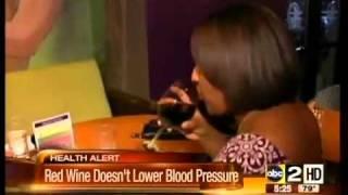 Red wine doesn't lower blood pressure