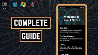 Set up React Native without Expo on Windows