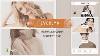 Evelyn - Mobile Friendly Minimal Shopify Theme | Themeforest Website Templates and Themes