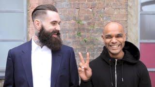 Ricki Hall 'The man with the most influential haircut in britain' with Kevin Luchmun