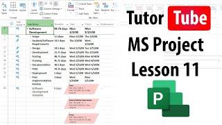 Microsoft Project - Lesson 11 - Manual Scheduled Tasks