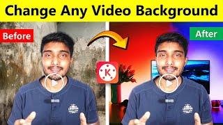 Change Video Background Without Green Screen in Mobile | VIDEO Background Remove/Change | Kinemaster