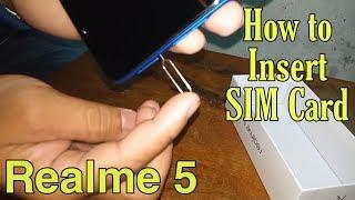 How To Insert SIM on Realme 5 | Realme Tips & Tricks