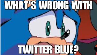 Sonic Has Twitter Blue