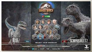 Velociraptor vs Scorpius Rex with Healthbars