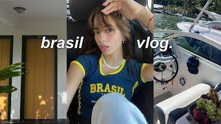 vlog  | flying to brazil, exploring rio de janeiro, copacabana fireworks, & time in the sun